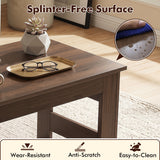 Portable Low Floor Table with Foldable Legs for Living Room