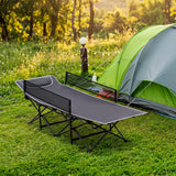 Portable Travel Toddler Cot Bed with Guardrail for Outdoor Indoor