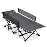 Portable Travel Toddler Cot Bed with Guardrail for Outdoor Indoor
