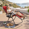 Portable Zero Gravity Chairs with Cup Holder Trays and Backrest