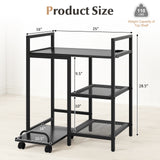 Printer Stand with Charging Station and Storage Shelves
