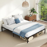 Full/Queen/King Size Metal Bed Frame Heavy Duty Support Slats Mattress Foundation