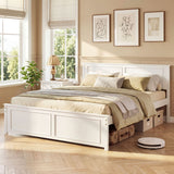 Full/Queen/Twin Size Platform Bed Frame with Headboard