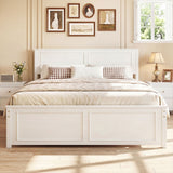 Full/Queen/Twin Size Platform Bed Frame with Headboard