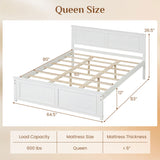Full/Queen/Twin Size Platform Bed Frame with Headboard