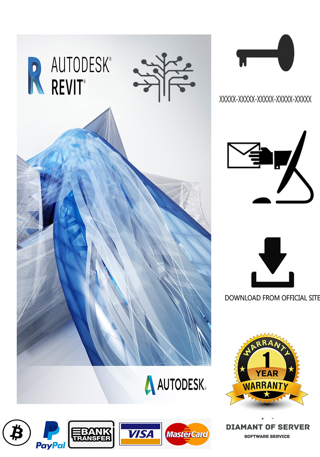 Autodesk Revit Original Permanente All Versions 1 Año Windows