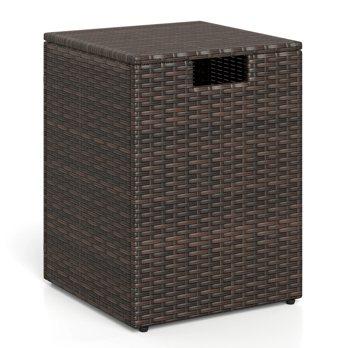 Rattan Propane Tank Cover Patio Hideaway Tank Side Table
