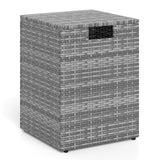 Rattan Propane Tank Cover Patio Hideaway Tank Side Table