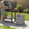 Rattan Propane Tank Cover Patio Hideaway Tank Side Table