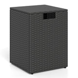 Rattan Propane Tank Cover Patio Hideaway Tank Side Table