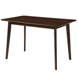 Rectangle Dining Table for 4-6 People 47" Kitchen Table-Walnut