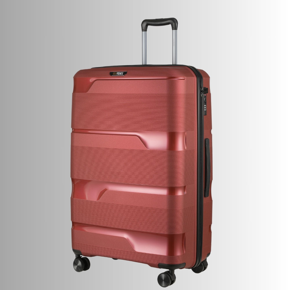 28-inch Red Hardcase Roller Luggage