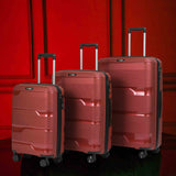 Red Hardcase Roller Luggage Set (28', 24' and 20')