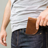 American Bison Leather Front Pocket Wallet