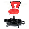 Rolling Garage Mechanic Stool with Tool Tray Storage and Padded Seat 330 LBS