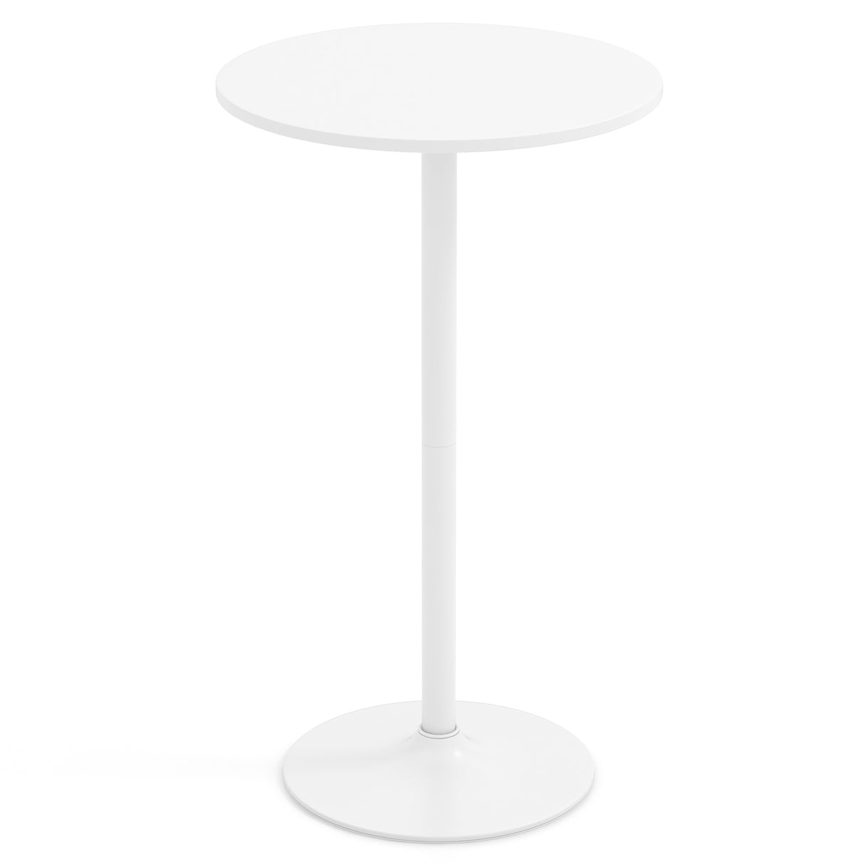 Round Bistro Table 40 Inch Bar Height Tall Coffee Cocktail Table