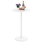 Round Bistro Table 40 Inch Bar Height Tall Coffee Cocktail Table