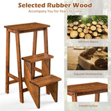 3 Tier Step Stool 3 in 1 Folding Ladder Bench