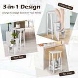 3 Tier Step Stool 3 in 1 Folding Ladder Bench