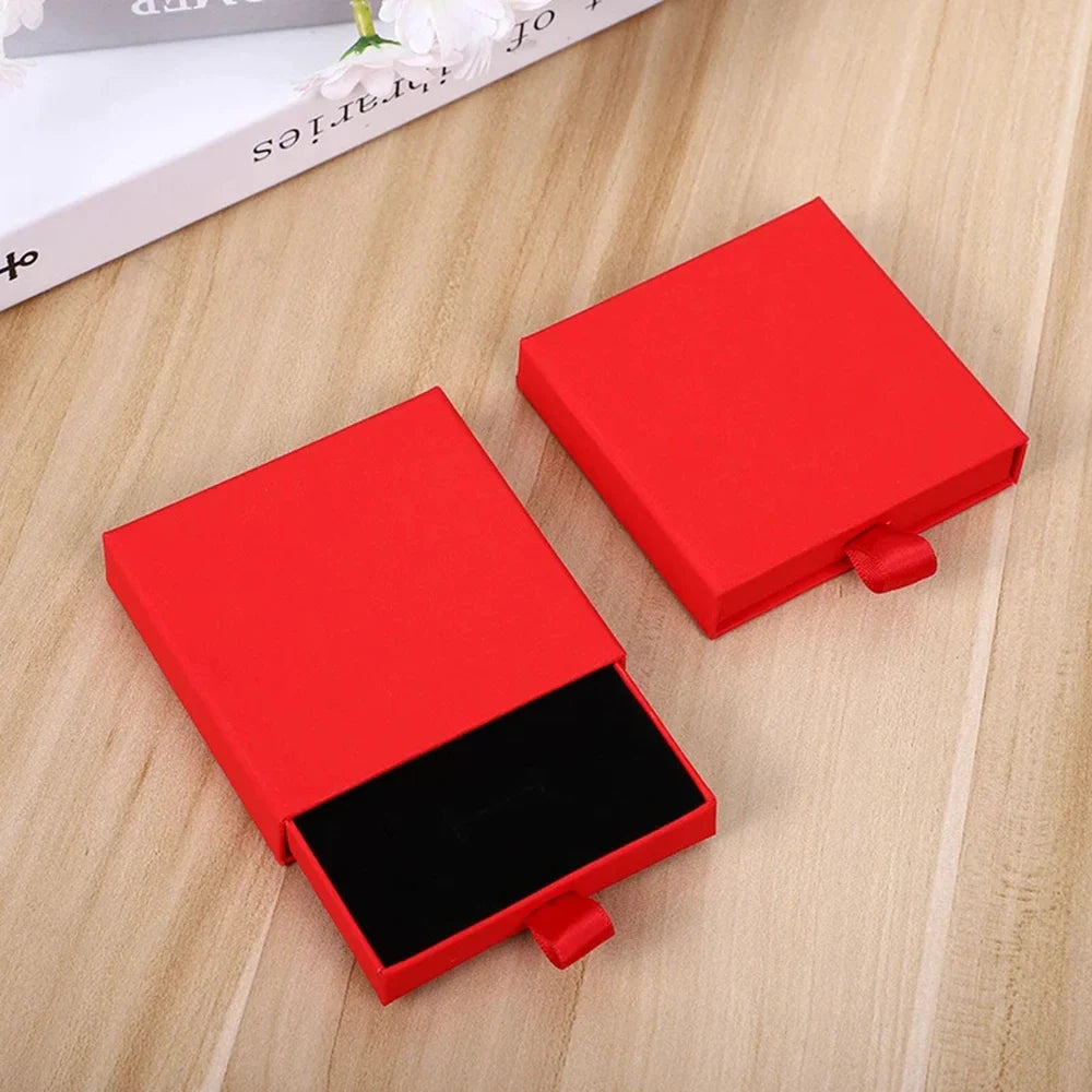 New Drawer Jewelry Box for Necklace Bracelet Earrings Ring Brooches Gift Organizer ExquisiteThicken Paper Storage Box Jeweler