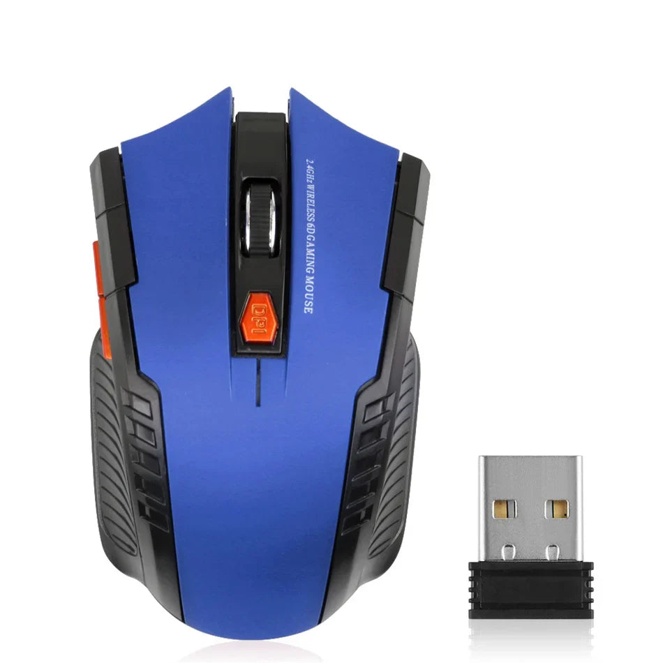 2.4G 6 Buttons Wireless Mouse 1600DPI Optical Mouse Gamer for Computer Wireless Mice with USB Receiver for PC Laptop Accessories