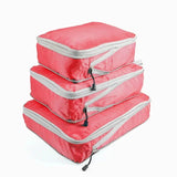 Travel Compression Packing Cubes Suitcase Luggage Organizer Set Zipper Foldable Storage Bag for Clothes Shoes Travel Accessories