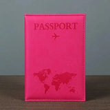 PU Passport Holder Map Pattern Ticket Passport Covers Travel Passport Protective Cover ID Credit Card Holder Travel Accessories