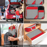 3/6PCS Compressed Packing Cubes Travel Storage Set With Shoe Bag Mesh Visual Luggage Organizer Portable Lightweight Suitcase Bag