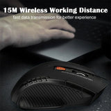 2.4G 6 Buttons Wireless Mouse 1600DPI Optical Mouse Gamer for Computer Wireless Mice with USB Receiver for PC Laptop Accessories