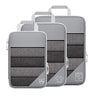3/6PCS Compressed Packing Cubes Travel Storage Set With Shoe Bag Mesh Visual Luggage Organizer Portable Lightweight Suitcase Bag
