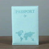 PU Passport Holder Map Pattern Ticket Passport Covers Travel Passport Protective Cover ID Credit Card Holder Travel Accessories