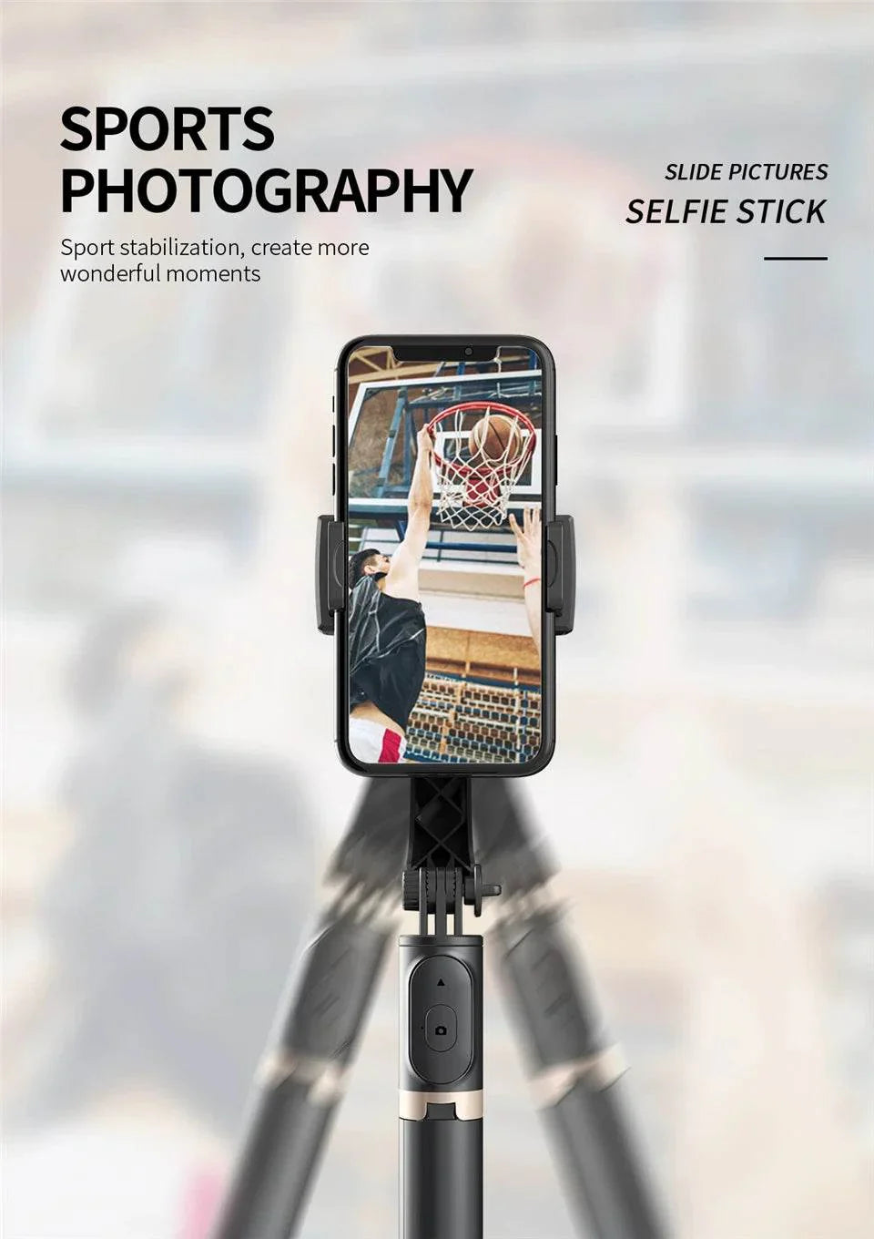 FGCLSY 2024 Gimbal Stabilizer Selfie Stick Tripod Monopod