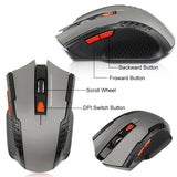 2.4G 6 Buttons Wireless Mouse 1600DPI Optical Mouse Gamer for Computer Wireless Mice with USB Receiver for PC Laptop Accessories