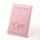 PU Passport Holder Map Pattern Ticket Passport Covers Travel Passport Protective Cover ID Credit Card Holder Travel Accessories