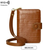 Passport Holder with Neck Lanyard Card Holders Travel Passport Cover RFID Blocking Passport Wallet for Men and Women