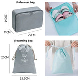 8/9/10/11 Pcs Set Travel Organizer Storage Bags Suitcase Packing Cubes Set Cases Portable Luggage Clothe Shoe Tidy Pouch Folding