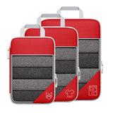 3/6PCS Compressed Packing Cubes Travel Storage Set With Shoe Bag Mesh Visual Luggage Organizer Portable Lightweight Suitcase Bag