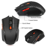 2.4G 6 Buttons Wireless Mouse 1600DPI Optical Mouse Gamer for Computer Wireless Mice with USB Receiver for PC Laptop Accessories