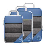 3/6PCS Compressed Packing Cubes Travel Storage Set With Shoe Bag Mesh Visual Luggage Organizer Portable Lightweight Suitcase Bag
