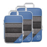3/6PCS Compressed Packing Cubes Travel Storage Set With Shoe Bag Mesh Visual Luggage Organizer Portable Lightweight Suitcase Bag