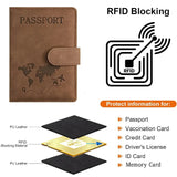 Passport Holder for Travel Essentials  Passport Wallet Cover Case for Travel  Accessories,Passport Book Holders for Women/Men