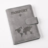 Passport Covers Women Men Letter Print Passport Holder Flight Ticket Clips ID Bank Credit Card Holder Passport Travel Organizer
