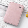Zippered ID passport case, large capacity ticket organizer card case, travel passport holder A-DH