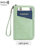 New Travel Passport Clip Wallet Women and Men Multifunctional PU Leather Card Holde RFID Anti Theft Swiping Wallets Storage Bag