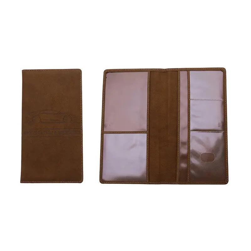 Passport Storage Folder Solid Color Car Driving Documents Credit Card Holders Purse Travel Passport Holder Driver License Bag