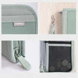 Boarding Passport Ticket Organizer - Secure passport wallet with multiple card slots and quick scan ID, RFID blocking-tan