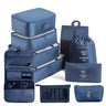 8/9/10/11 Pcs Set Travel Organizer Storage Bags Suitcase Packing Cubes Set Cases Portable Luggage Clothe Shoe Tidy Pouch Folding