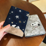 Cartoon Snoopy Passport Cover Traveling Abroad Passport Holder Women Men Travel Essentials Simple PU Leather Passport Wallet