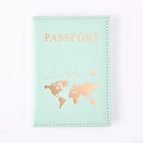 Passport Cover Passport Holder World Map Organizer Protective Card Case Credit Card Holder ID Document Passport Wallet