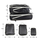 Travel Compression Packing Cubes Suitcase Luggage Organizer Set Zipper Foldable Storage Bag for Clothes Shoes Travel Accessories
